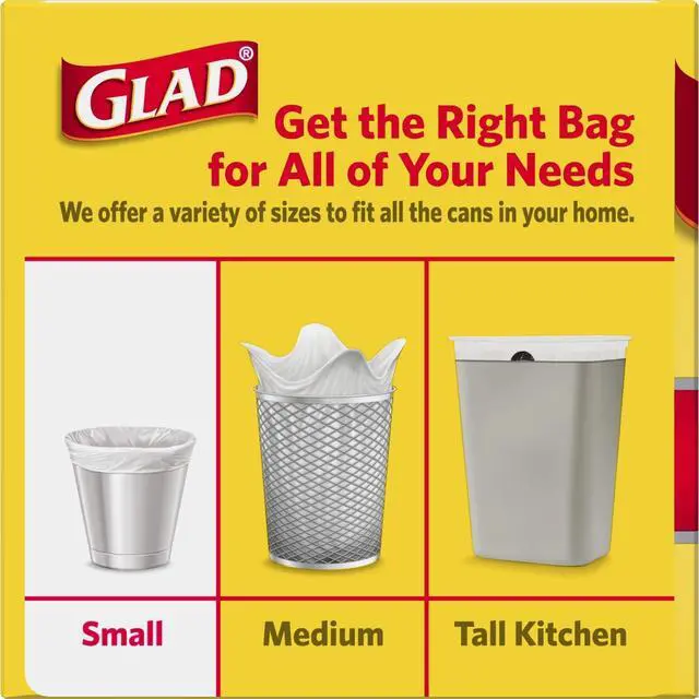 Alt view image 2 of 7 - Trash Bags, Small Garbage Bags - 4 Gallon White Trash Bag - 30 Count