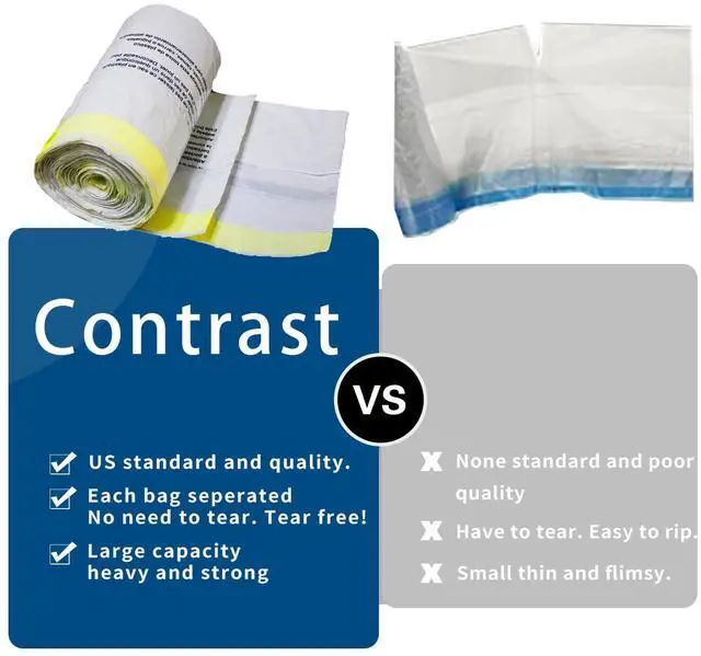 Alt view image 5 of 7 - Large Trash Bags, Big Tall heavy duty 21 Gallon/ 50-90 Liter Drawstring Trash Bags, Easy-Dispense Leaf Roll, tear-free design, Extra-Strong Unscented 30 Count for Kitchen & Household & Commercial.