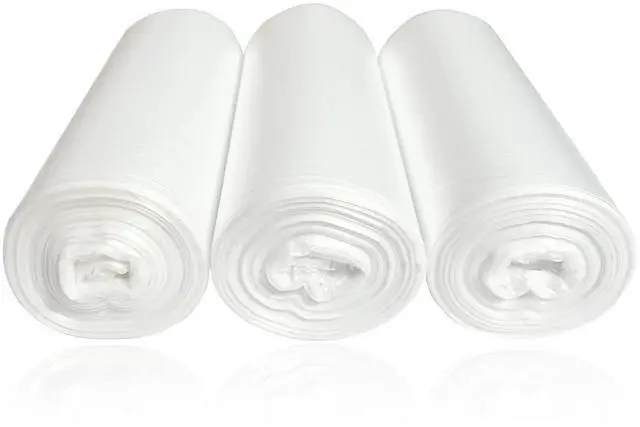 Main image of 6 Gallon Trash Bags, Small Garbage Bags, Fits 5-6 Gallon Bins, Clear Wastebasket Trash Liners, 75 Counts