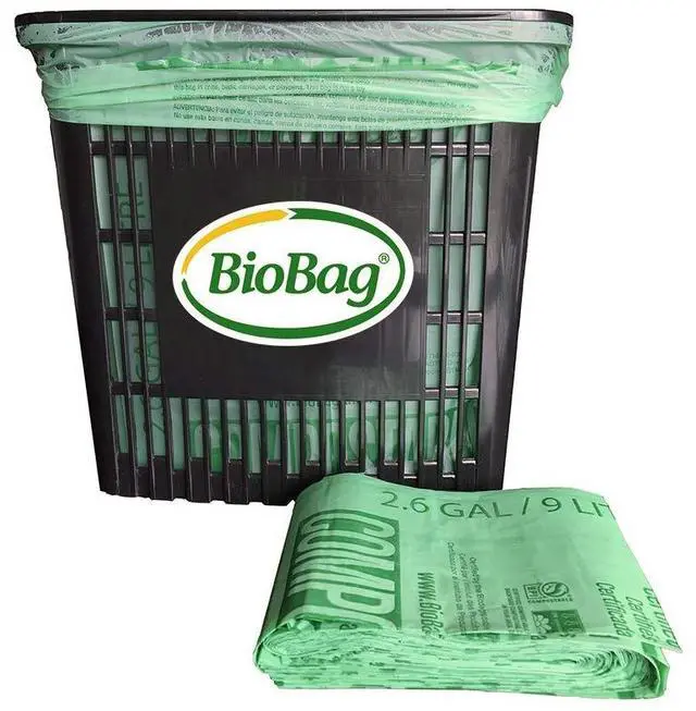 Alt view image 4 of 7 - 2.6 Gallon Compostable Food Scrap Bags , 100 Count, BPI Certified, Meets ASTM D6400 Standards, Made in USA, Kitchen Counter Bin Liners