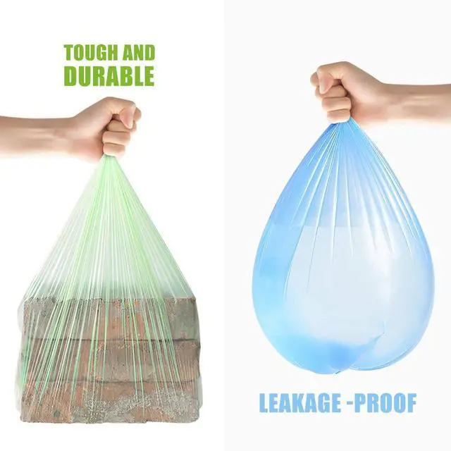 Alt view image 4 of 5 - 4 Gallon 330 Counts Colorful Small Trash Bags 3.8 Gal 4 Gal 4+ Gal fit 15 liter Garbage Bags , Waste Basket, Bathroom Trash Can Bin Liners, Plastic Bags for home office kitchen, Multicolor