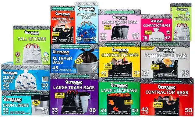 Alt view image 5 of 5 - Trash Bags 18 Gallon for 15 inch Compactors - 25" x 35" 2.5 MIL