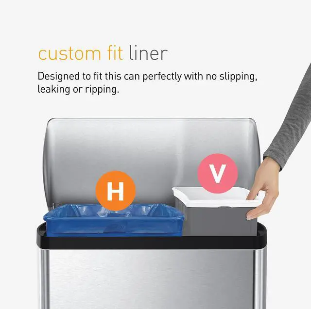 Alt view image 3 of 3 - Code V 60 Count Custom Fit Liners, Drawstring Kitchen Trash Bags, One-by-One Mess-Free Dispense, Extra Thick & Double Seamed, 50% PCR Plastic, 16-18 Liter / 4.2-4.8 Gallon, Blue