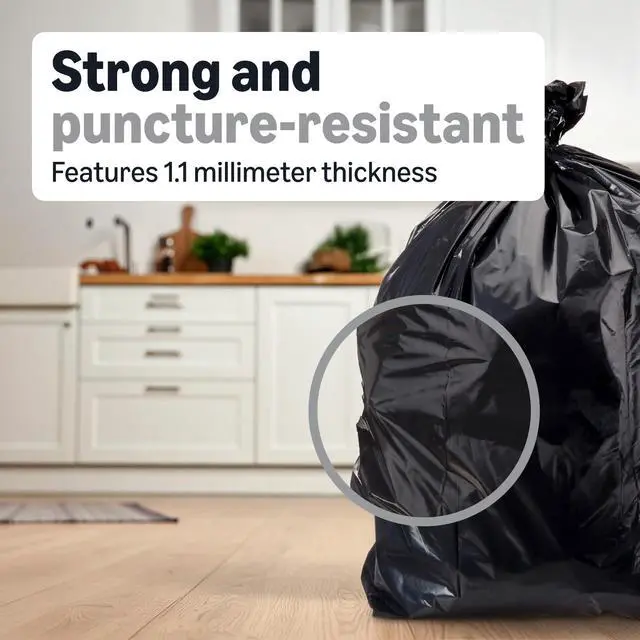 Alt view image 2 of 4 - 23G SlimJim Rubbermaid - 23 Gallon - 150 Count - 1.1 Mil - Black