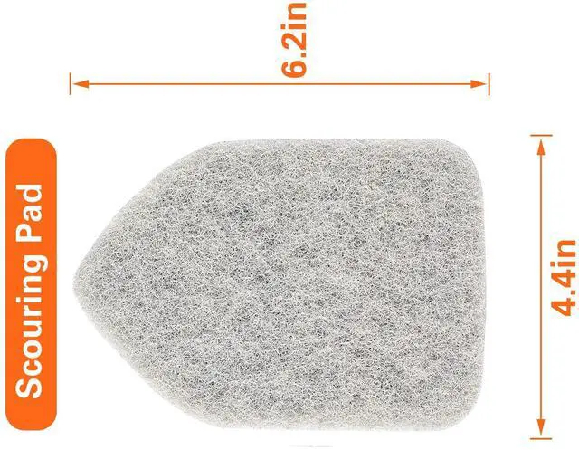 Alt view image 6 of 6 - Scouring Pads 3 Pieces Suitable for Tub Tile Scrubber Brushes