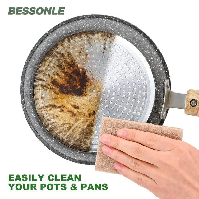 Alt view image 3 of 7 - 24 Pack Natural Scouring Pads - Heavy Duty Scrubbing Pads for Dishes - Non-Scratch - Reusable - Natural, Eco-Friendly, Biodegradable Sisal Fibers Sponges for Dishes, Compostable