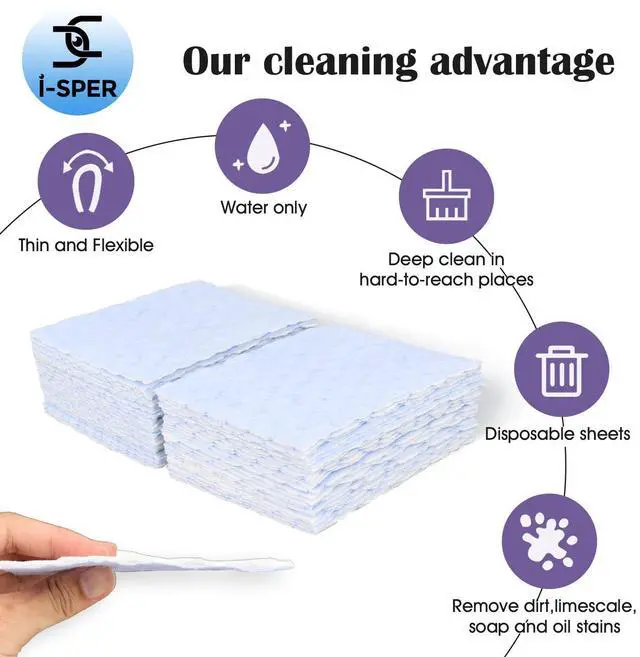 Alt view image 6 of 7 - 24 Pack Scouring Scrub Pad Singles with Foam | Multi-Surface | Non-Scratch