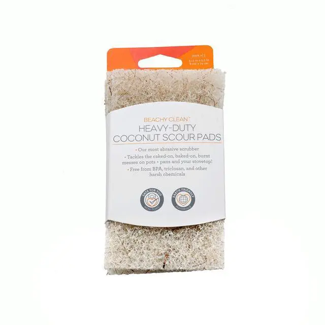 Main image of Cleaning Products Beachy Clean Heavy Duty Coconut Scour Pads 3pk, 3 CT