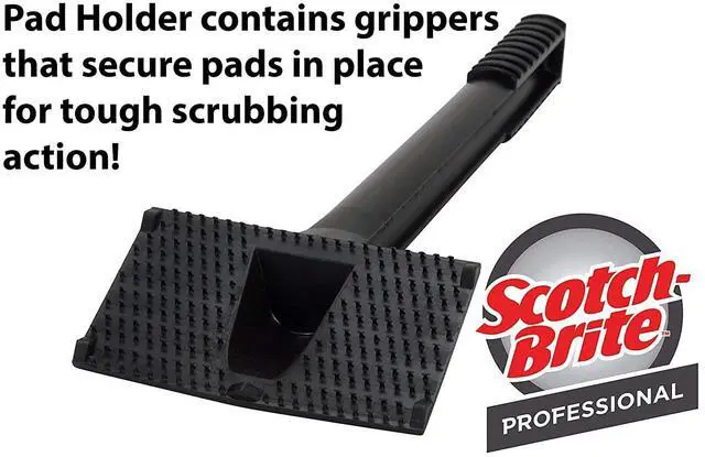 Alt view image 4 of 7 - Scotch-Brite Griddle Cleaning, Quick Clean Heavy Duty Scour Pad, 4 in x 5.25 in, 6 Pads/Pack, For Baked On Food and Cooking Oils, Use on Hot or Cool Griddle