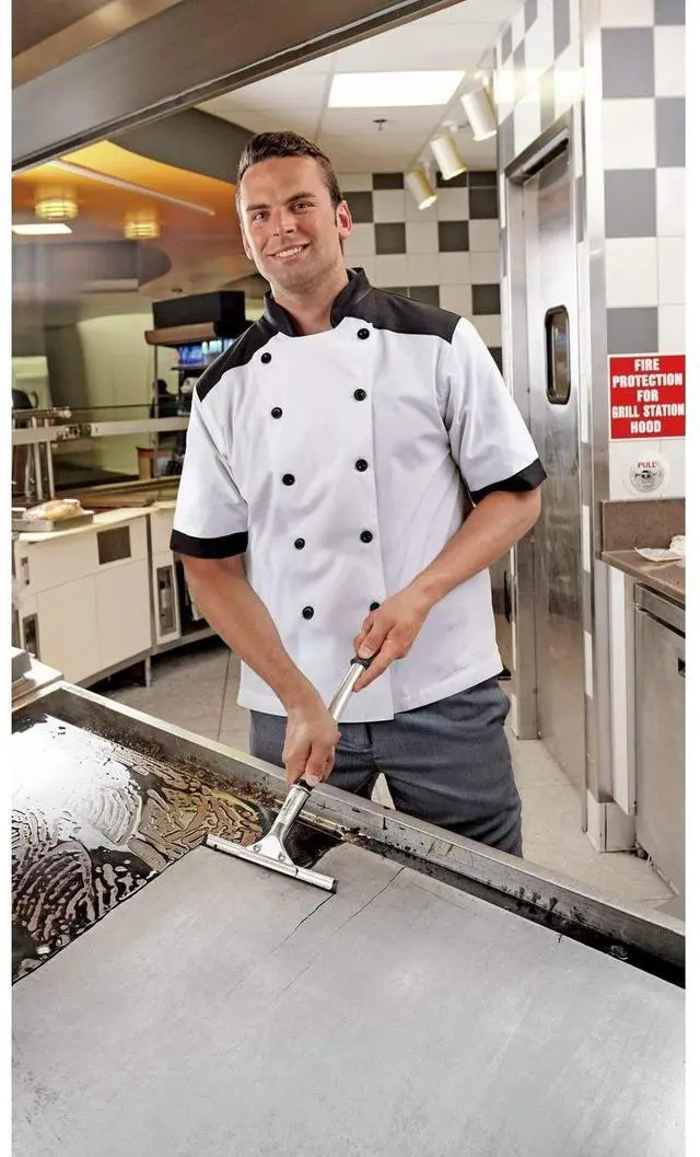 Alt view image 6 of 7 - Scotch-Brite Griddle Cleaning, Quick Clean Heavy Duty Scour Pad, 4 in x 5.25 in, 6 Pads/Pack, For Baked On Food and Cooking Oils, Use on Hot or Cool Griddle
