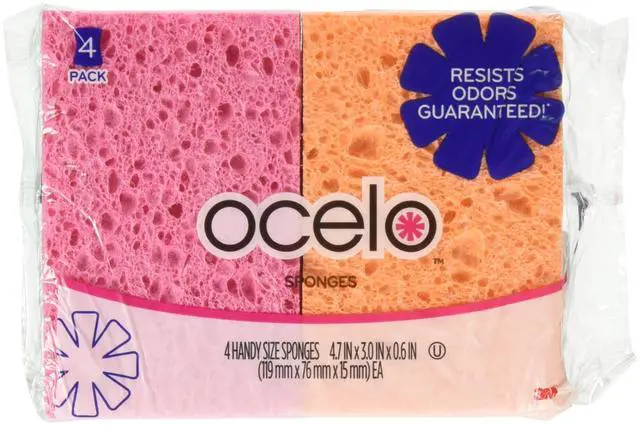 Main image of Handy Sponges, Assorted Colors(Packaging May vary), 4 Count, pack of 4