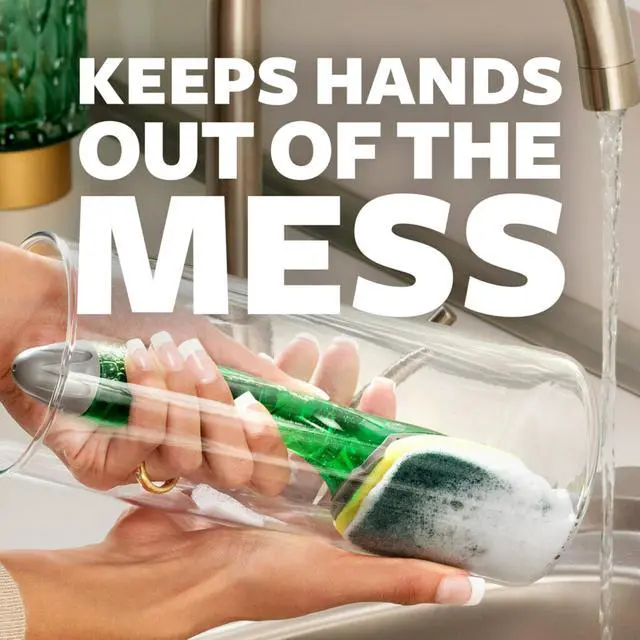 Alt view image 3 of 7 - Heavy Duty Dishwand Kit, Includes 1 Wand & 2 Refill Pads, Keep Hands Out of the Mess