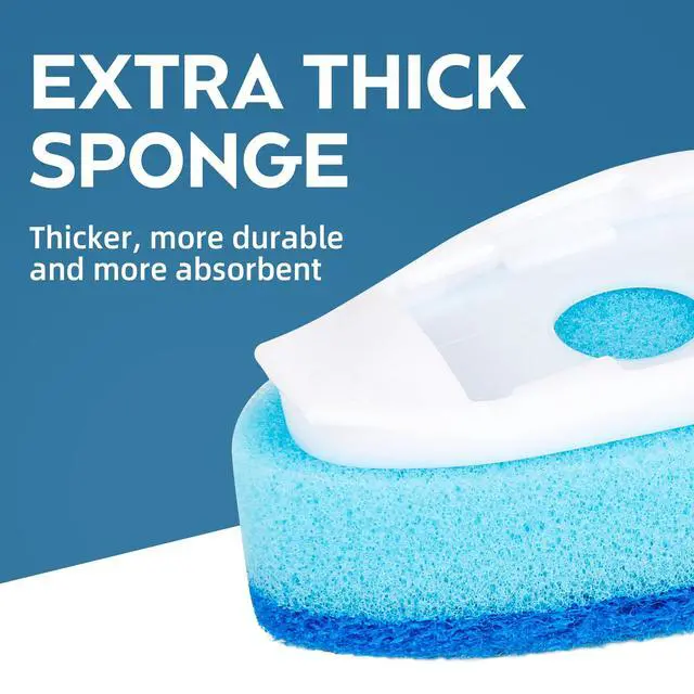 Alt view image 3 of 7 - Non-Scratch DishWand Sponge Refills, Non Scratch Dish wand Replacement Heads, Scratch-Free Soap Dispensing Scrubber Pads, Zero-Scratch Scrub Sponge Refills, Safe for Nonstick Cookware Kitchen Surfaces