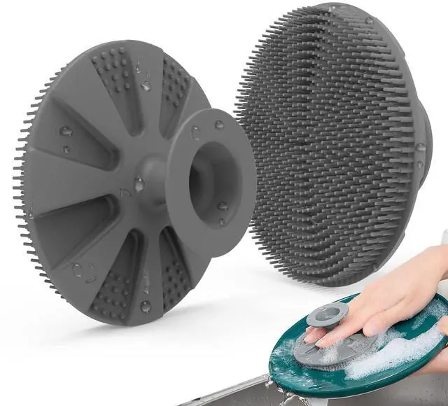 Main image of Silicone Dish Scrubber, Non-Scratch Scrub Spong for Washing Dish, Pot, Pan