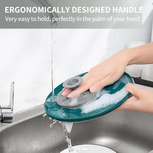 Alt view image 2 of 6 - Silicone Dish Scrubber, Non-Scratch Scrub Spong for Washing Dish, Pot, Pan