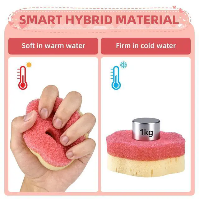 Alt view image 3 of 7 - 4pcs Scrub Sponges, Dual-Sided Temperature-Controlled Dish Sponges
