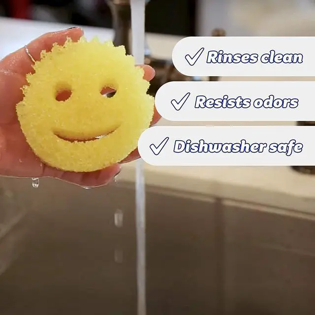 Alt view image 7 of 7 - Sponge - Lemon Fresh Scent - Scratch-Free Multipurpose Dish Sponge - BPA Free & Made with Polymer Foam - Stain & Odor Resistant Kitchen Sponge (1 Count)