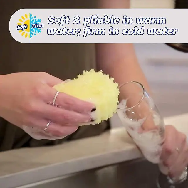 Alt view image 4 of 7 - Sponge - Lemon Fresh Scent - Scratch-Free Multipurpose Dish Sponge - BPA Free & Made with Polymer Foam - Stain & Odor Resistant Kitchen Sponge (1 Count)