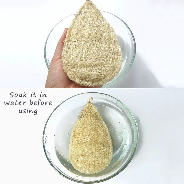 Alt view image 5 of 7 - Natural Loofah Dish Sponge Pack 3 Vegetable Scrubber for Kitchen -100% Biodegradable Compostable Dishwashing Scouring Pad Zero Waste Plastic Free Eco Friendly Sustainable