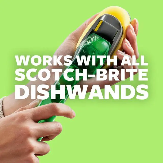 Alt view image 3 of 7 - Heavy Duty Dishwand Refills, Fits All Scotch-Brite Dishwands, Keep Your Hands Out of Dirty Water, 14 Refills