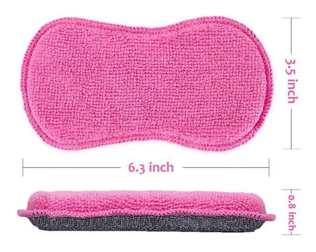 Alt view image 2 of 5 - Dish Sponges Kitchen, Microfiber Cleaning Scrubber for Dishwashing, Sink, Basin and Multi-Pupose, Non-Scratch Pack of 6