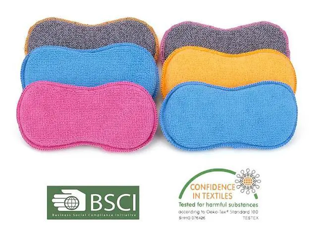 Alt view image 5 of 5 - Dish Sponges Kitchen, Microfiber Cleaning Scrubber for Dishwashing, Sink, Basin and Multi-Pupose, Non-Scratch Pack of 6