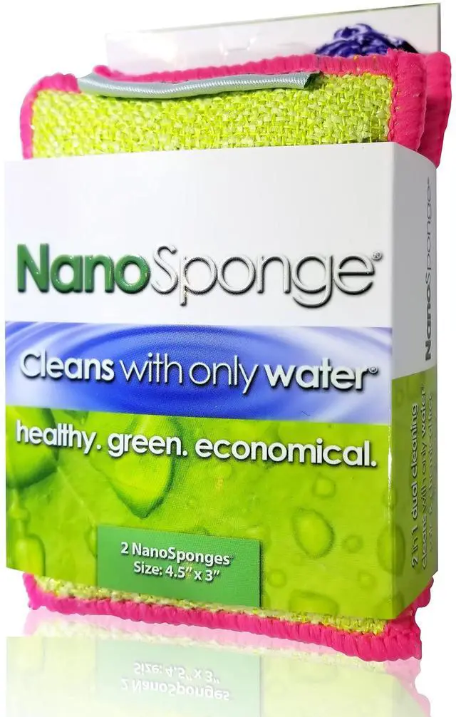 Main image of Sponge Cleaning Sponges. Supersized Everyday Heavy Duty Household Kitchen and Dish Sponge. 2 Pack. 4.5 x 3