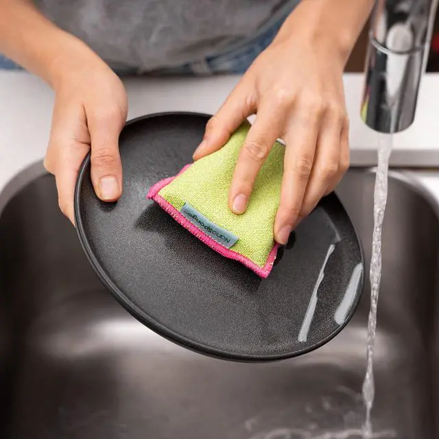 Alt view image 3 of 7 - Sponge Cleaning Sponges. Supersized Everyday Heavy Duty Household Kitchen and Dish Sponge. 2 Pack. 4.5 x 3