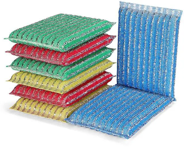 Main image of Premium 8-Pad Sponges Kitchen - Upgraded Dish Sponge, Scrubber, Brush, Ideal for Dishes, Pots, Sink