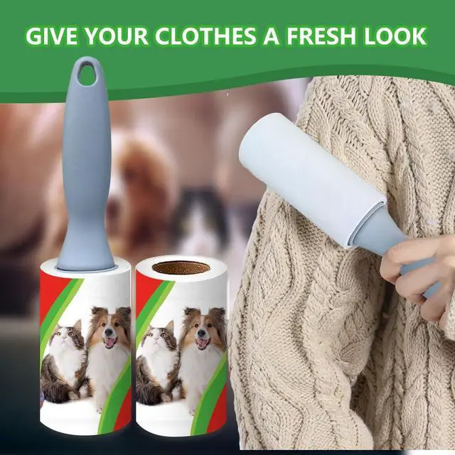 Alt view image 6 of 7 - Pet Hair Lint Rollers, 3 Pack, 90 Sheets Each Reusable Sticky Roller for Pet Hair, Cat & Dog Hair Remover, Lint Remover, Pet Hair Remover for Furniture, Clothing & Cars