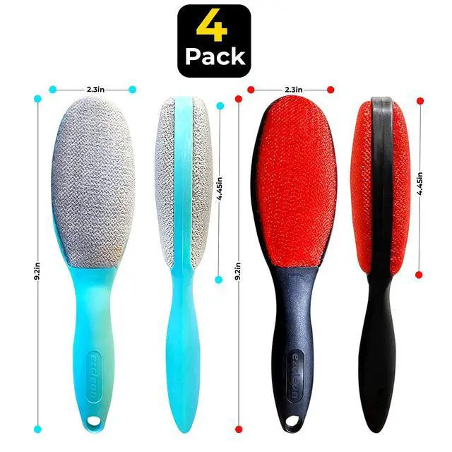 Alt view image 2 of 7 - 4Pack 2Colors Lint Brush for Clothes Furniture Couch, Lint Brush Pet Hair Remover for Clothes Brush, Reusable Lint Brushes for Pet Hair,Velvet Brush, Pet Brush, Fabric Brush