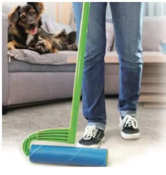 Alt view image 3 of 7 - 10-Inch Wide Lint Roller Refills, 3 Rolls with 50 Sheets Each (150 Sheets Total), Extra Sticky Pet Hair Remover for Carpet & Furniture