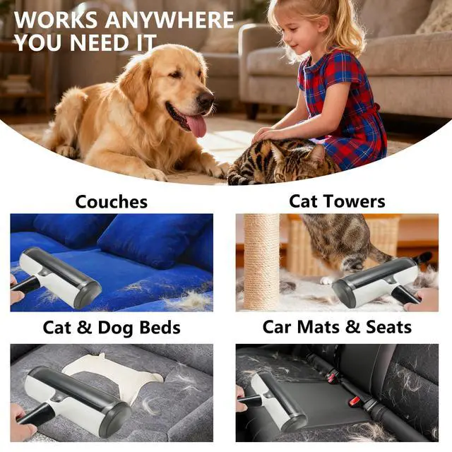 Alt view image 4 of 7 - Pet Hair Remover, Roller, Remove Dog Hair and Cat Hair Easily (Black)
