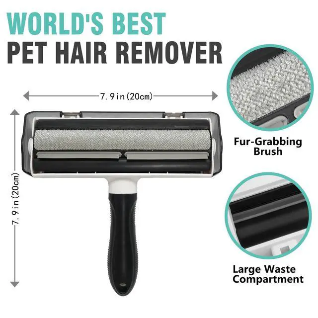 Alt view image 5 of 7 - Pet Hair Remover, Roller, Remove Dog Hair and Cat Hair Easily (Black)