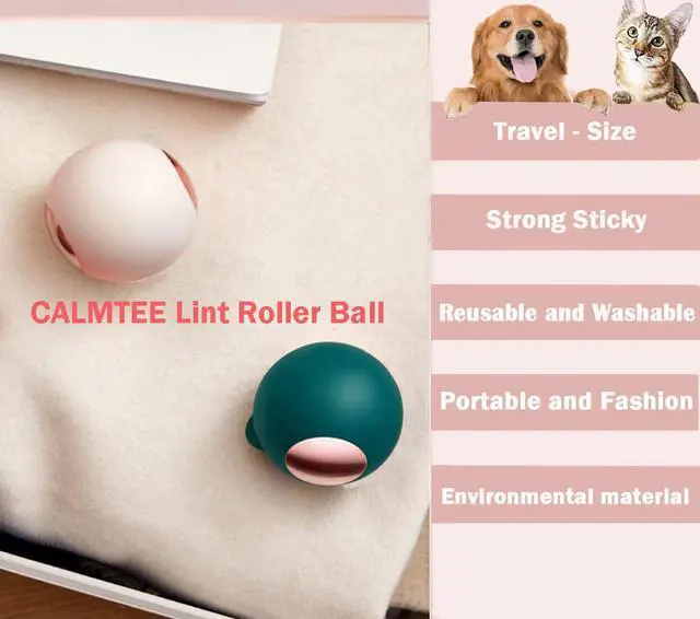 Alt view image 2 of 6 - Reusable Gel Lint Roller Ball, Sticky Washable lint Roller Portable Small Dog Cat Pet Hair Lint Remover Tool for Clothes, Pocket Traveling Essentials