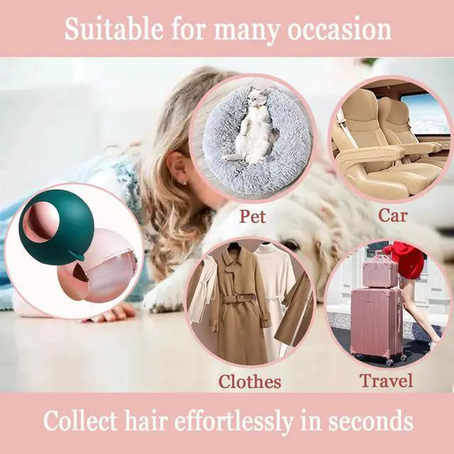 Alt view image 6 of 6 - Reusable Gel Lint Roller Ball, Sticky Washable lint Roller Portable Small Dog Cat Pet Hair Lint Remover Tool for Clothes, Pocket Traveling Essentials