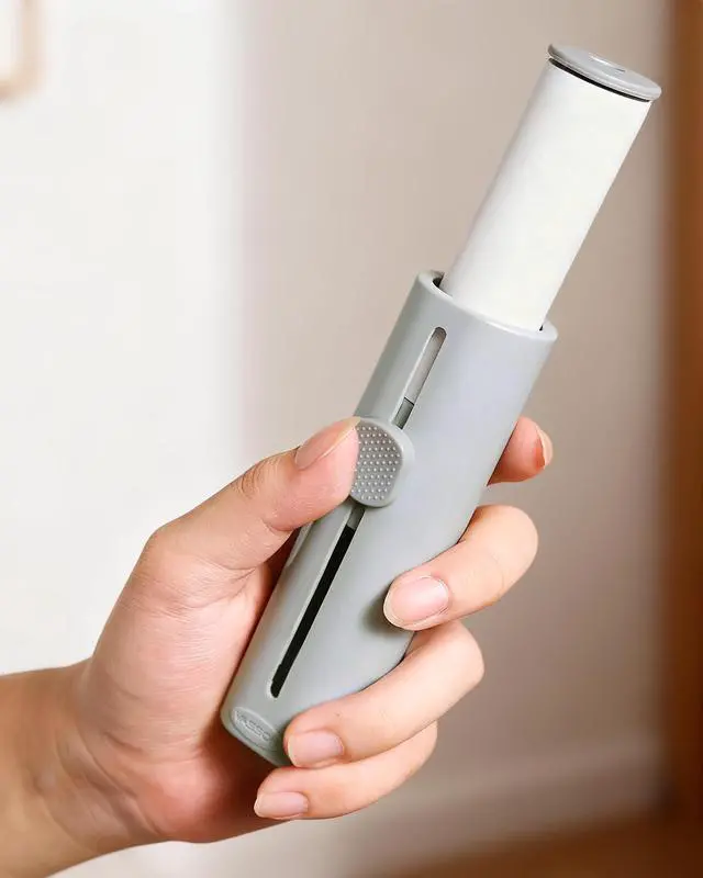 Alt view image 5 of 7 - Mini Lint Roller for Pet Hair - 150 Extra Sticky Sheets Total (3 Rolls x 50) - Travel Lint Remover for Clothes, Furniture, Lint, Fuzz - Value Pack (1 Roller + 3 Refills)