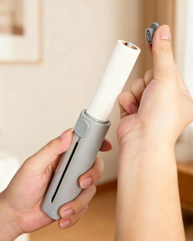 Alt view image 7 of 7 - Mini Lint Roller for Pet Hair - 150 Extra Sticky Sheets Total (3 Rolls x 50) - Travel Lint Remover for Clothes, Furniture, Lint, Fuzz - Value Pack (1 Roller + 3 Refills)