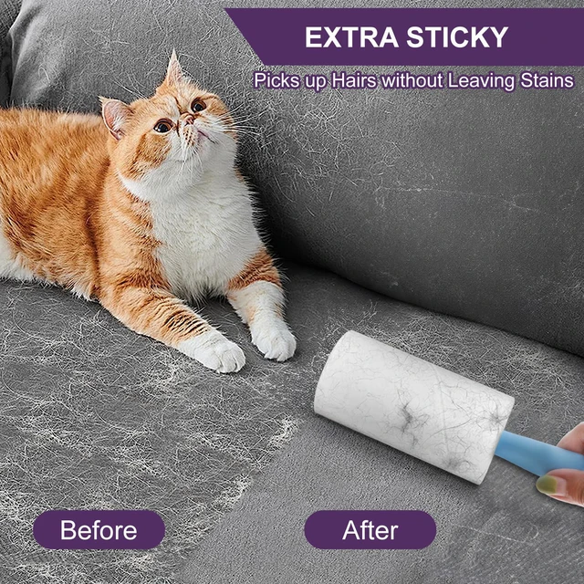 Alt view image 5 of 7 - Lint Rollers for Pet Hair Extra Sticky, 440 Sheets/4 Lint Roller Refills with 2 Durable Handles, Pet Hair Roller for Clothes, Furniture, Carpet