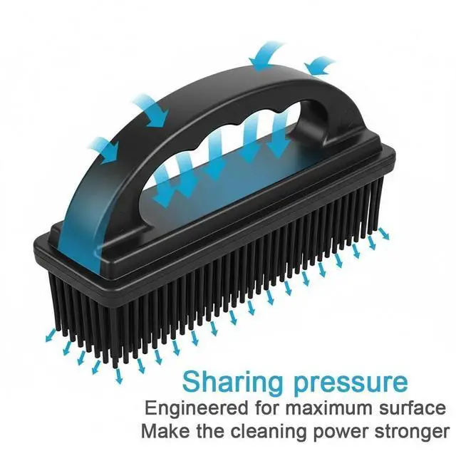 Alt view image 6 of 7 - Rubber Brush - Effortless Pet Hair & Lint Removal for Couches & Clothes
