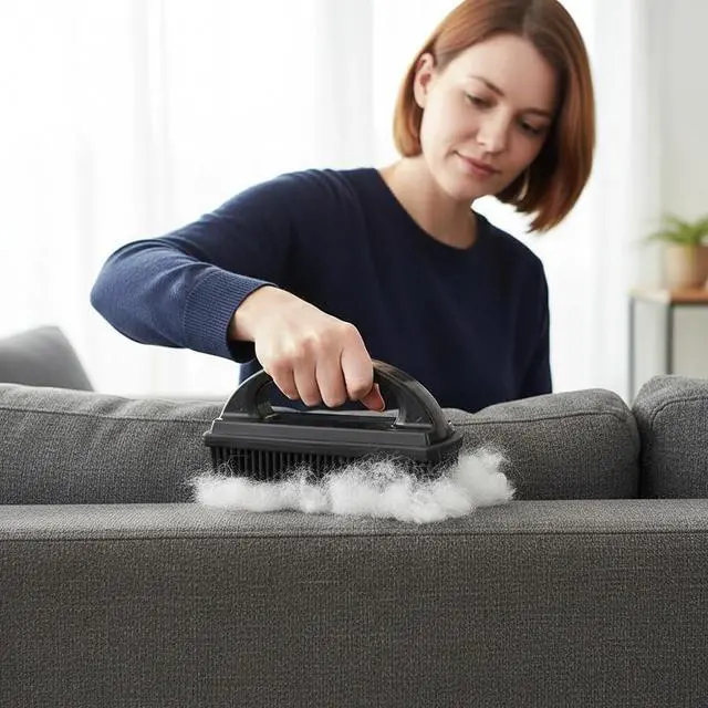Alt view image 7 of 7 - Rubber Brush - Effortless Pet Hair & Lint Removal for Couches & Clothes