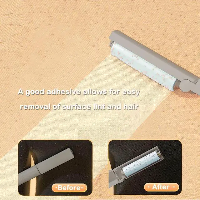 Alt view image 3 of 6 - Mini Reusable Lint Roller for Travel, 6 Pack Washable Foldable Lint Remover with Sticky Gel, Portable, Compact and Easy to Clean for Clothes and Luggage Use