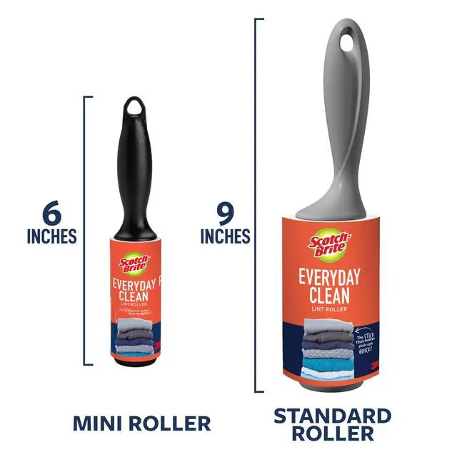 Alt view image 6 of 6 - Mini Lint Rollers 2-Pack (30 Sheets Each), Travel-Size Portable Sticky Lint Removers for Clothes, Furniture, Car Interiors and Pet Hair