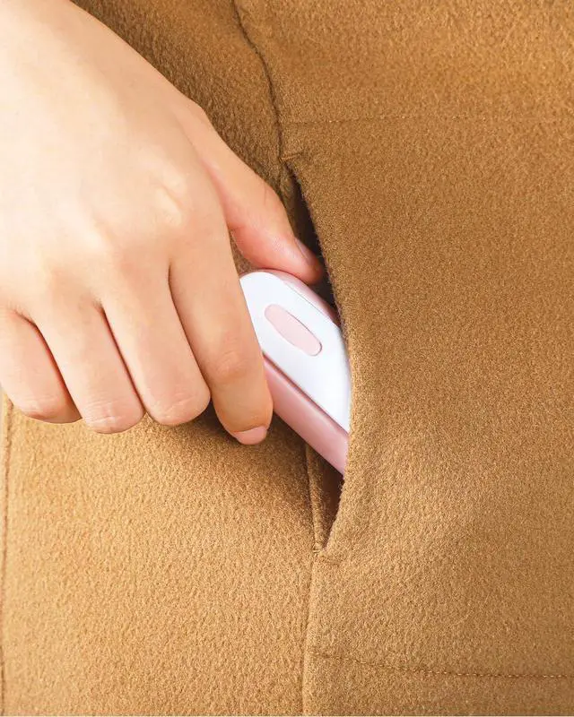 Alt view image 3 of 7 - Mini Travel Lint Roller with Cover and 4 Refills Compact Sticky Roller for Clothes Travel Essentials for Pet Hair Removal Small Lint Roller for Purse Car (Pink)