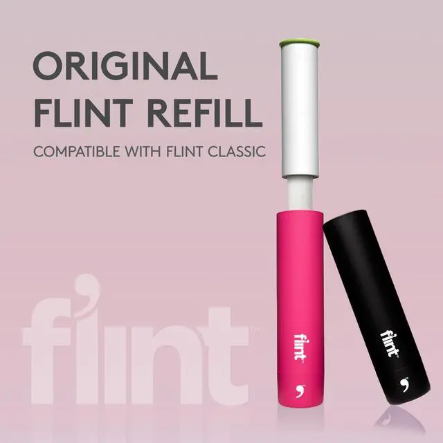 Alt view image 2 of 6 - Original Lint Roller Refill, Extra Sticky, Compatible with Flint Retractable Lint Roller, Lint Rollers for Pet Hair Extra Sticky Refill - Pack of 2