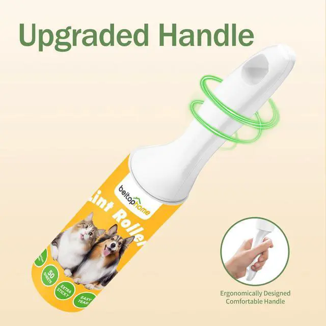 Alt view image 3 of 7 - Mini Lint Roller for Pet Hair 2 Pack, Portable Sticky Lint Remover with 100 Sheets, Travel Size Lint Roller for Clothes, Car, Couch & On-the-Go Cleaning
