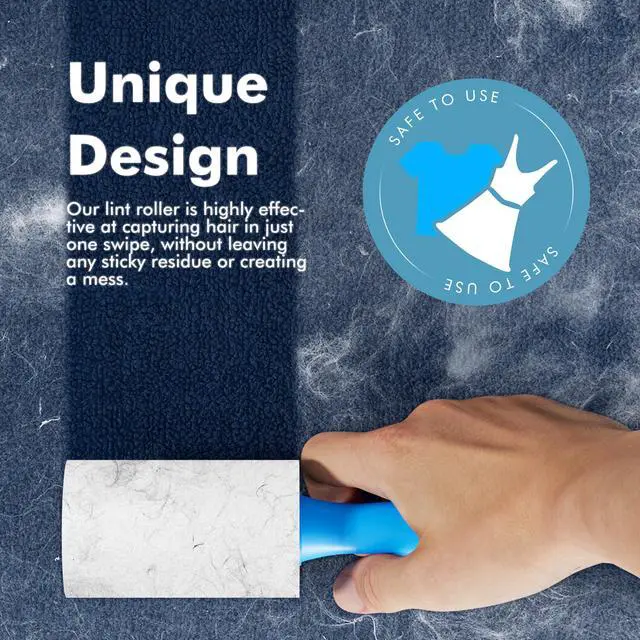 Alt view image 6 of 6 - Mini Extra Sticky Lint Rollers for Travel - 150 Sheets Small Sized Portable Lint Removers for Pet Hair and Debris Pickup150, Travel Essentials