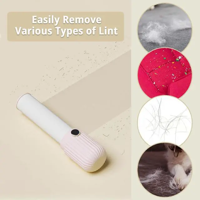 Alt view image 5 of 6 - Compact Lint Roller with 150 Sheets - Portable Pet Hair Remover for Clothes, Furniture, Home & Travel - 1 Roller + 4 Refills (Pink)