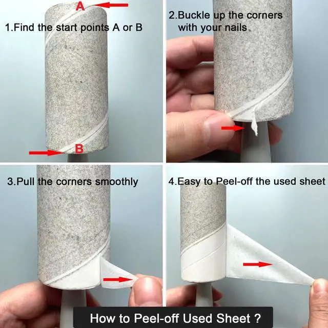 Alt view image 2 of 7 - Lint Roller for Pet Hair, 220 Sheets