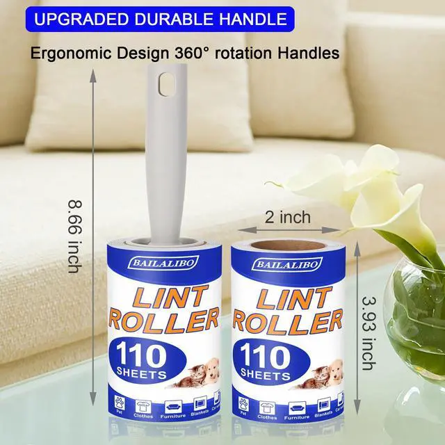 Alt view image 3 of 7 - Lint Roller for Pet Hair, 220 Sheets